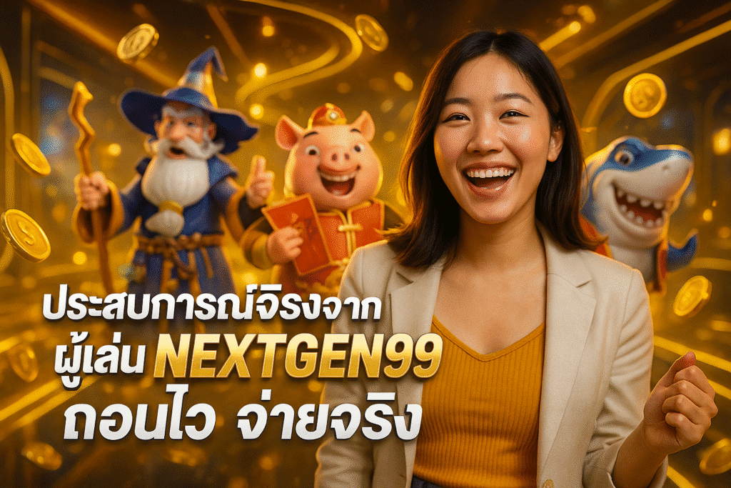 ประสบการณ์จริงจากผู้เล่น NEXTGEN99 ถอนไว จ่ายจริง